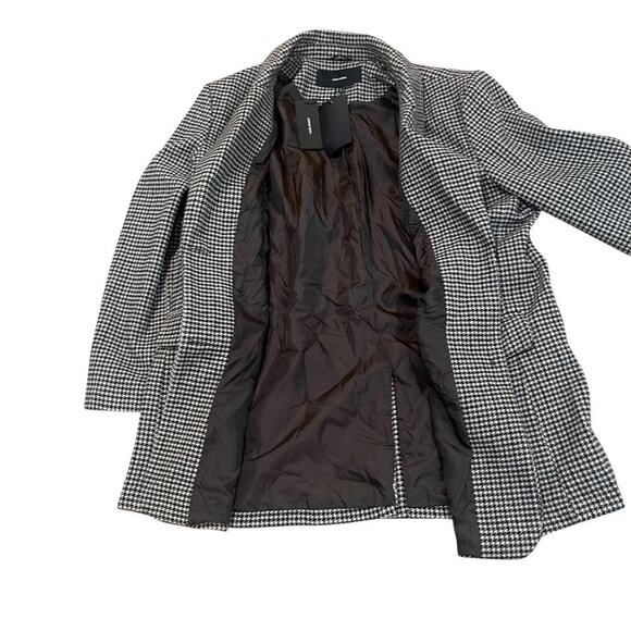 Vero Moda Jacket Womens XL Brown Houndstooth VMJosefine Check Wool Blazer Coat - Picture 11 of 16